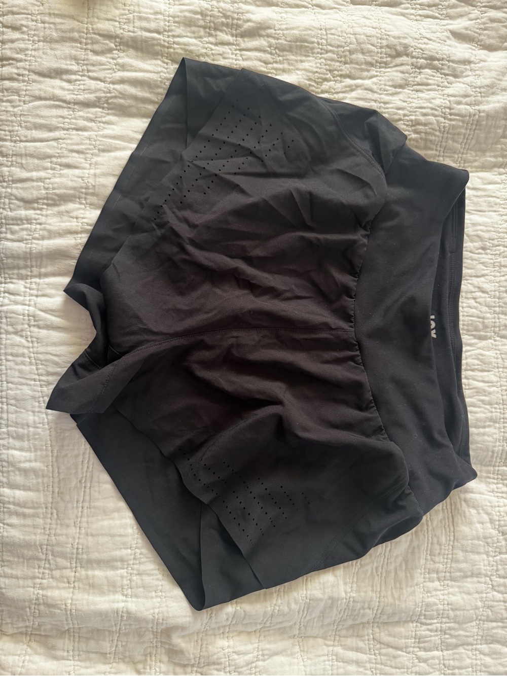 Never Before Worn JoyLab Black Athletic Shorts with Laser-Cut Venting